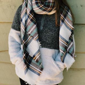 Plaid Oversized Blanket Scarf 🍂